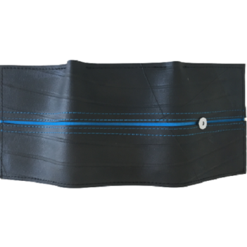 Recycled Tyre Mans 3 Fold Wallet Fair Trade - Image 9