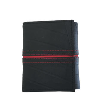 Recycled Tyre Mans 3 Fold Wallet Fair Trade - Image 5