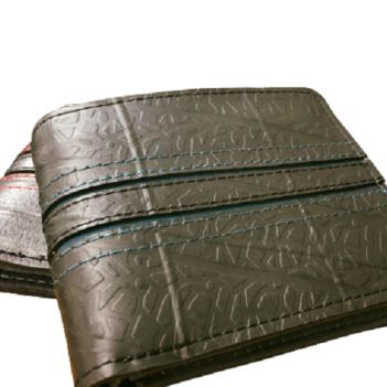 Recycled Tyre Mans Flip Wallet Fair Trade