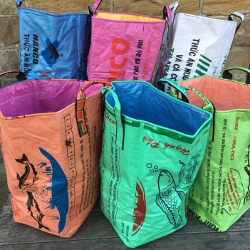 Recycled Laundry Basket made in Cambodia Fair Trade - Image 3