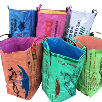 Recycled Laundry Basket made in Cambodia Fair Trade