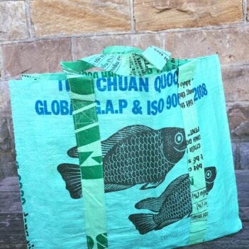 Alternative view of Recycled Budget Jumbo Grocery Bag made from Fish Feed Bags