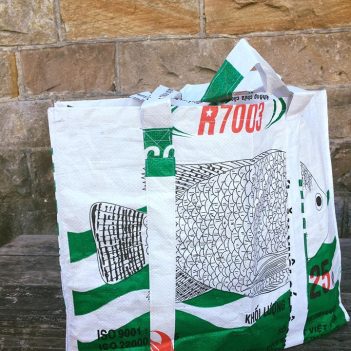 Recycled Budget Jumbo Grocery Bag made from Fish Feed Bags - Image 6