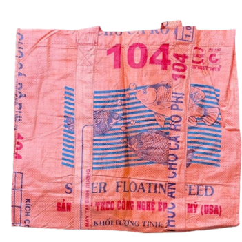Recycled Budget Jumbo Grocery Bag made from Fish Feed Bags - Image 9