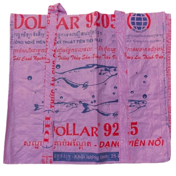 Recycled Budget Jumbo Grocery Bag made from Fish Feed Bags - Image 8