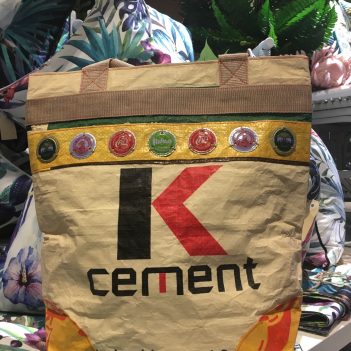 Soda Top and K Cement Tote Bag Fair Trade from Cambodia - Image 5
