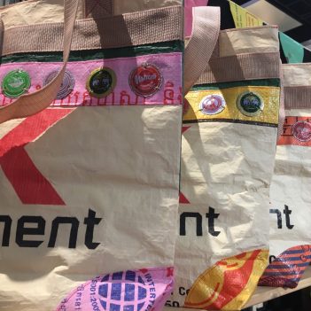 Soda Top and K Cement Tote Bag Fair Trade from Cambodia - Image 7