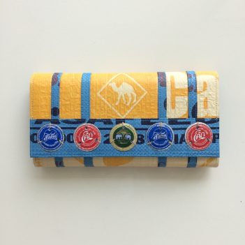 Soda Pop Recycled Clutch Camel Design - Image 3
