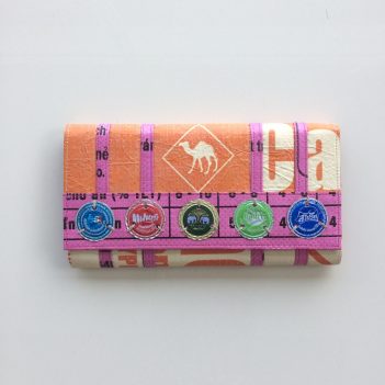 Soda Pop Recycled Clutch Camel Design - Image 4