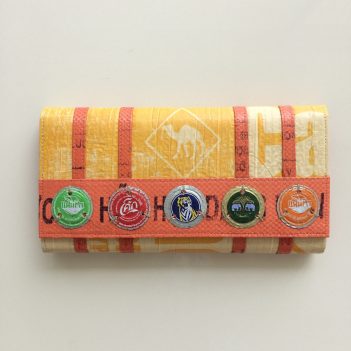 Soda Pop Recycled Clutch Camel Design - Image 6