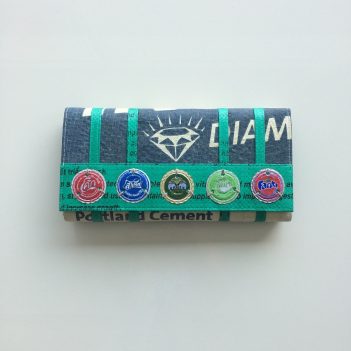 Soda Pop Recycled Clutch Diamond Design handmade in Cambodia - Image 6