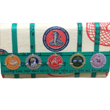 Soda Pop Recycled Clutch Serpent Design handmade in Cambodia