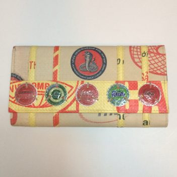 Soda Pop Recycled Clutch Serpent Design handmade in Cambodia - Image 7