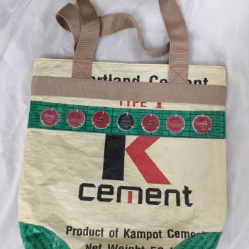 Soda Top and K Cement Tote Bag Fair Trade from Cambodia - Image 6