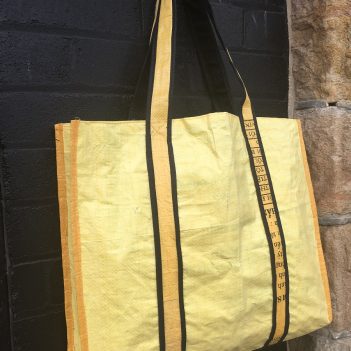 Deluxe Jumbo Tote Bag made from Fish Feed Bags Fair Trade Cambodia - Image 5