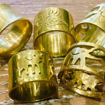 Flower Ring made from Brass Bombshells and Bullets - Image 6