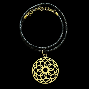 Lotus Flower Pendant made from Brass Bombshells and Bullets - Image 7