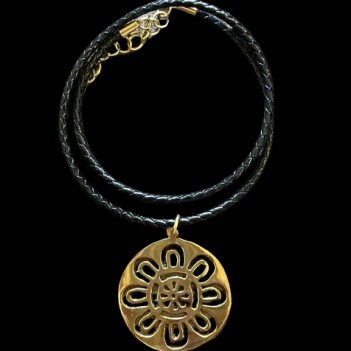 Sunflower Pendant made from Brass Bombshells and Bullets - Image 6