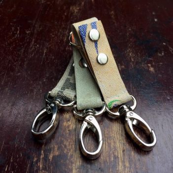 Recycled Rugby Ball Keychain