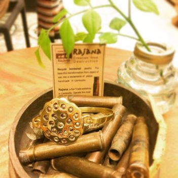 Three Elephants Ring made from Brass Bombshells and Bullets - Image 5