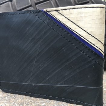 Recycled Tyre and Cement Flip Wallet - Image 4