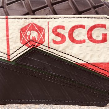 Recycled Tyre and Cement Flip Wallet - Image 6