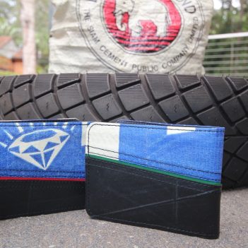 Recycled Tyre and Cement Flip Wallet - Image 7