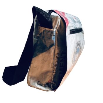 Recycled Tiger Brand Cement Deluxe Messenger Bag - Image 3