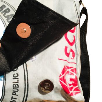 Recycled Tiger Brand Cement Deluxe Messenger Bag - Image 4