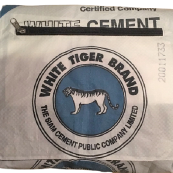 Recycled Tiger Brand Cement Deluxe Messenger Bag