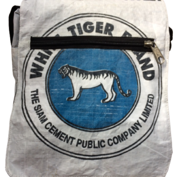 Tiger Brand Recycled Small Messenger Bag