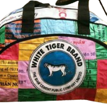 Recycled Tiger Patch Travel Bag