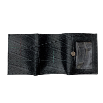 Alternative view of Recycled Tyre 3 Fold Mini Wallet Fair Trade