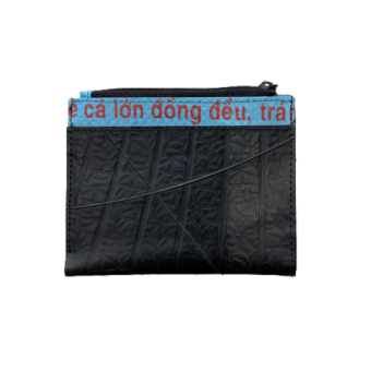 Recycled Tyre Unisex Zip Wallet Fair Trade - Image 3