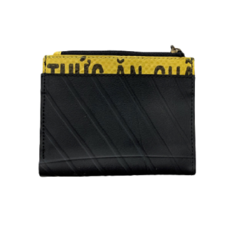 Alternative view of Recycled Tyre Unisex Zip Wallet Fair Trade