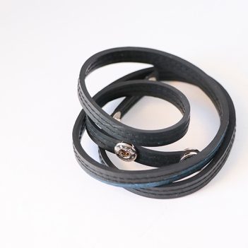 Alternative view of Rubber Tyre Wrap Bracelet