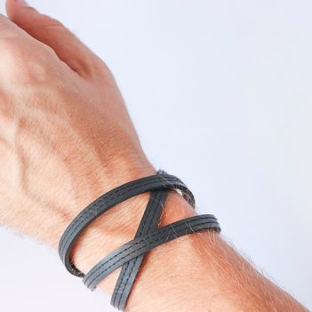 Rubber Tyre Wrap Bracelet - Image 3
