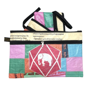 Patch Recycled 3 in 1 Zip Purse Set