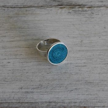 Fair Trade Sisal Small Silver Ring - Image 8