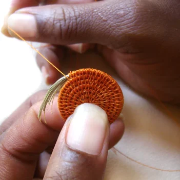 Alternative view of Fair Trade Sisal Small Silver Ring