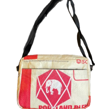Recycled Cement Zip Shoulder Bag