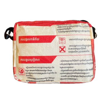 Recycled Cement Zip Shoulder Bag - Image 3