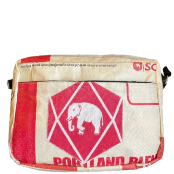 Recycled Cement Zip Shoulder Bag - Image 5
