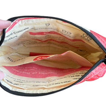 Recycled Cement Zip Shoulder Bag - Image 4