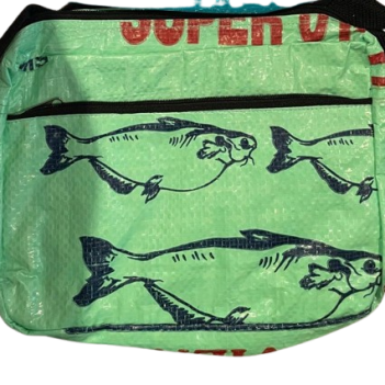 Recycled Fish Feed Zip Shoulder Bag - Image 15